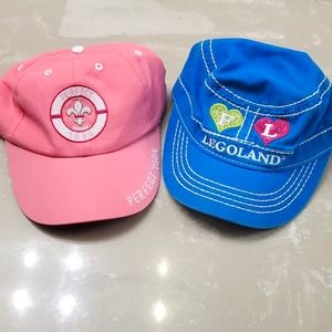 2 girl's hats